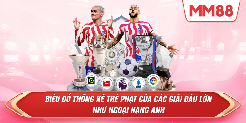 thống kê thẻ phạt của các giải đấu lớn như Ngoại hạng Anh