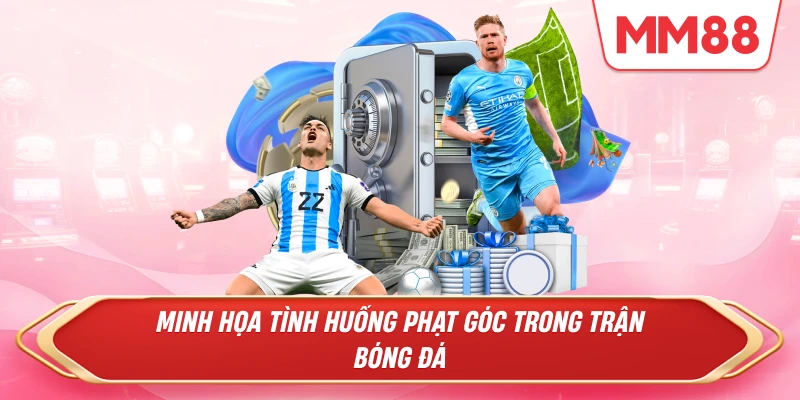 tình huống phạt góc trong trận bóng đá